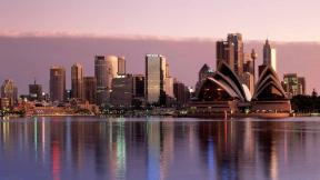 Сидней, море, небоскрёбы, Австралия