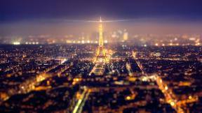 Эйфелева башня, Париж, Франция, ночной город