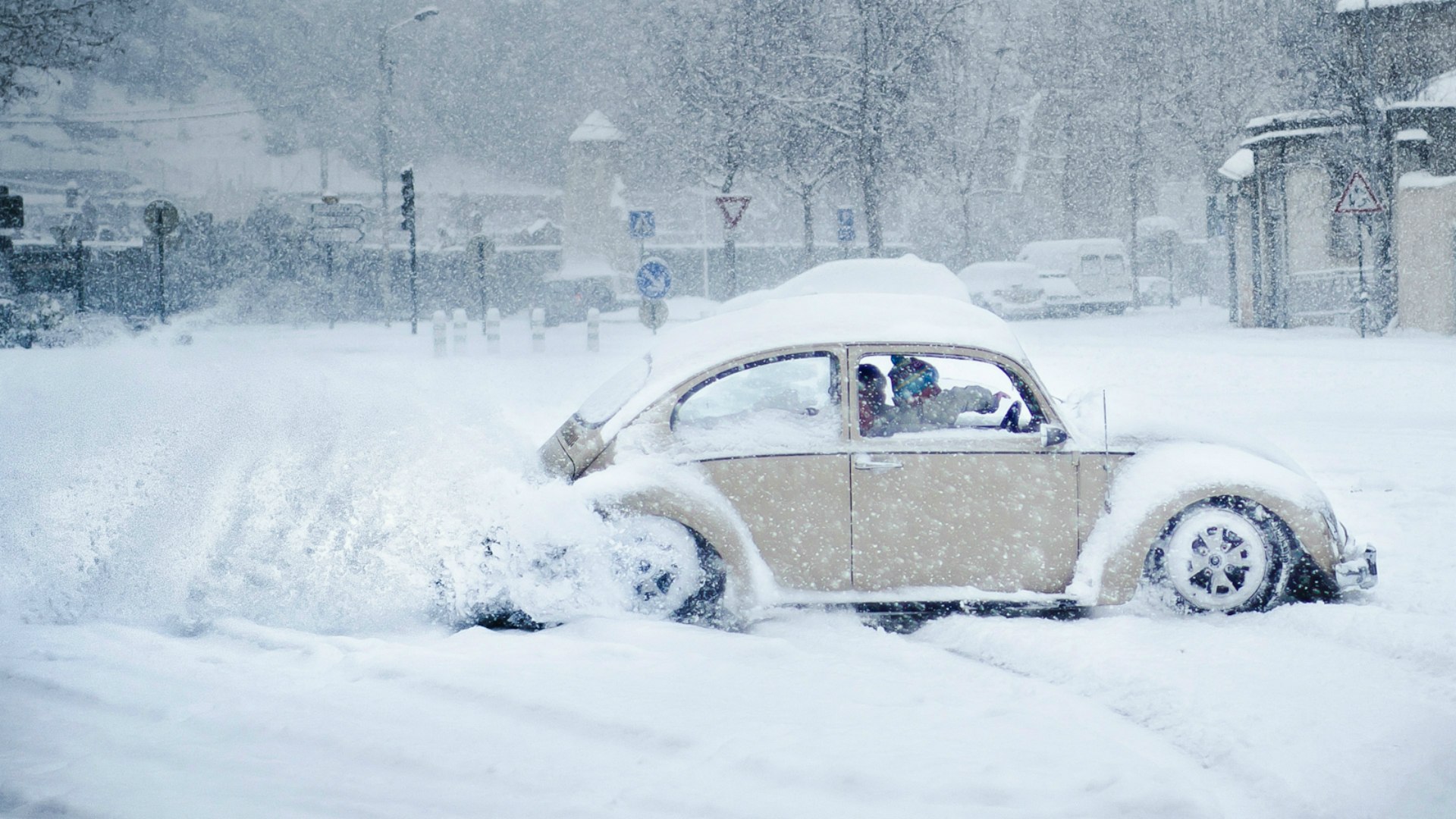 Volkswagen Beetle зима