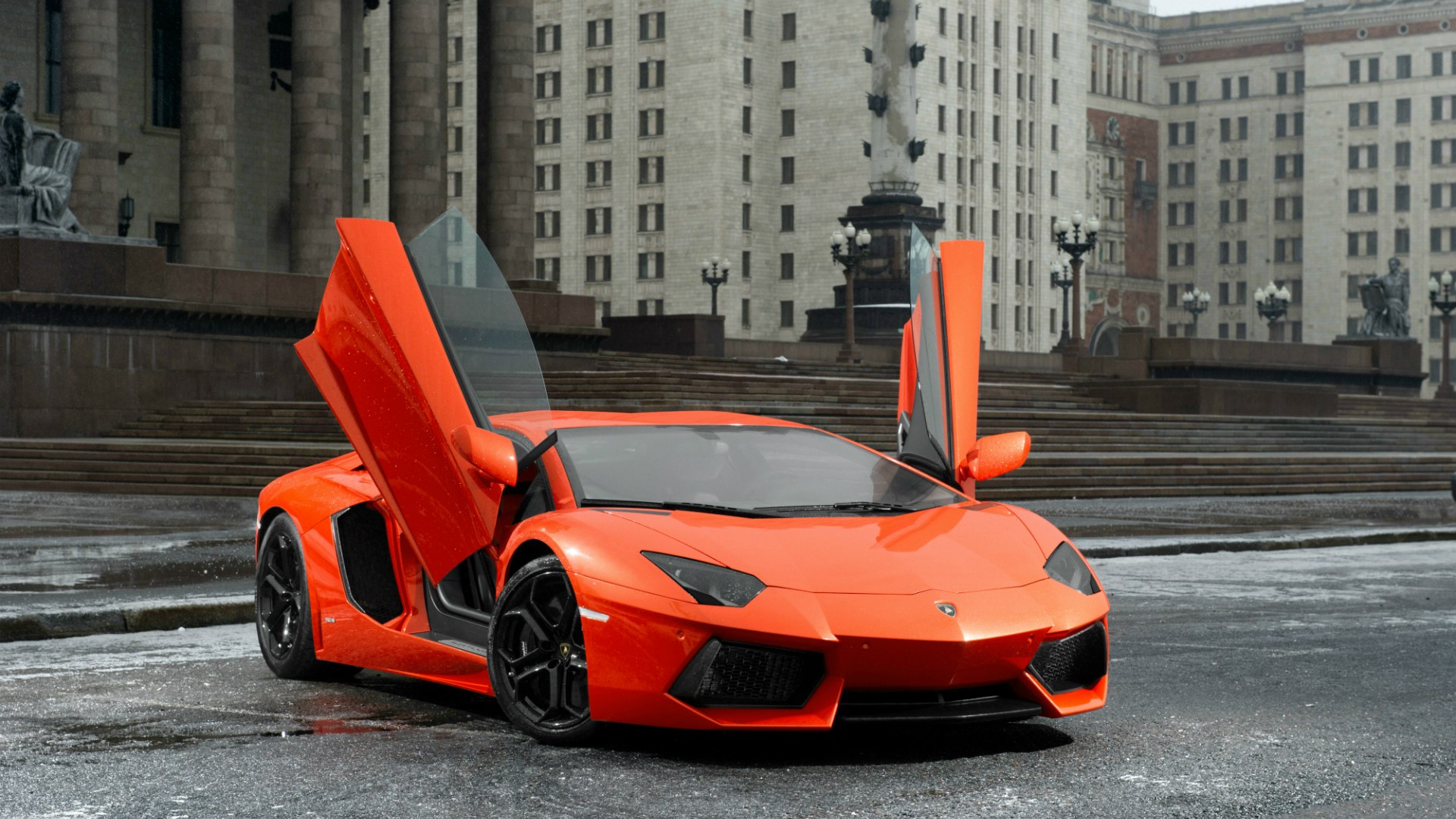 Lamborghini Aventador lp700 красный