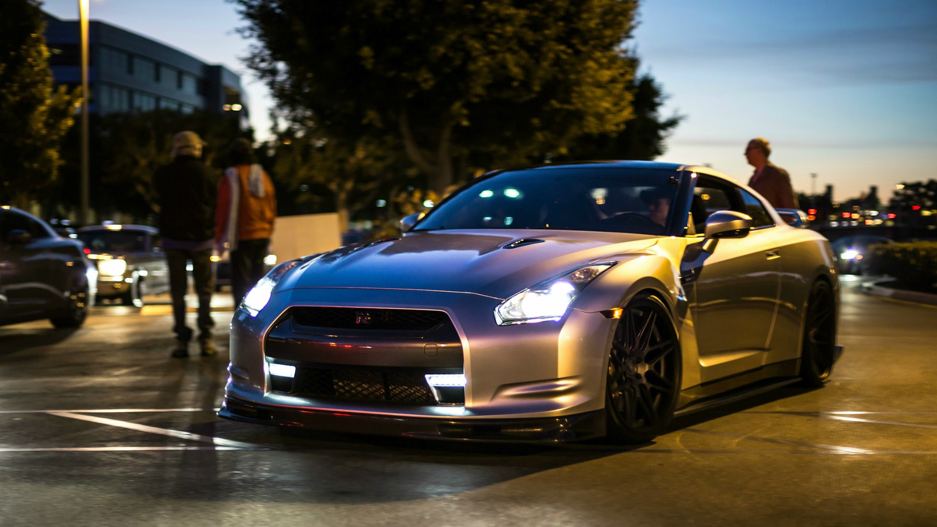 Nissan GTR r35 at Night