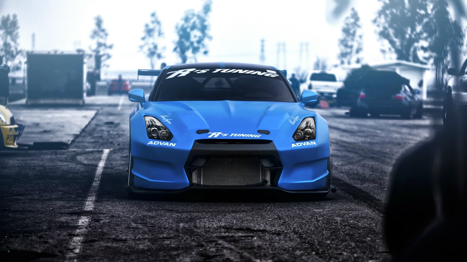 Nissan Skyline GTR r35 дрифт