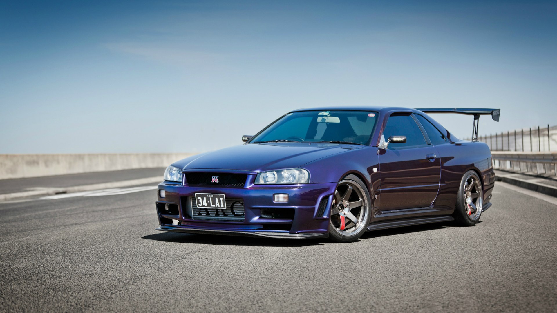 Nissan skyline r34 обои 4к