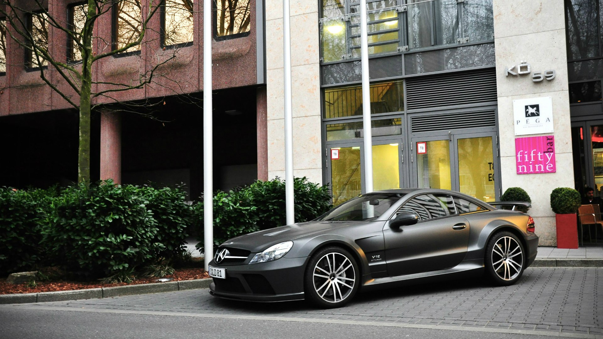 Cars here. SL 65 AMG v12 Black Series. Starring Mercedes.