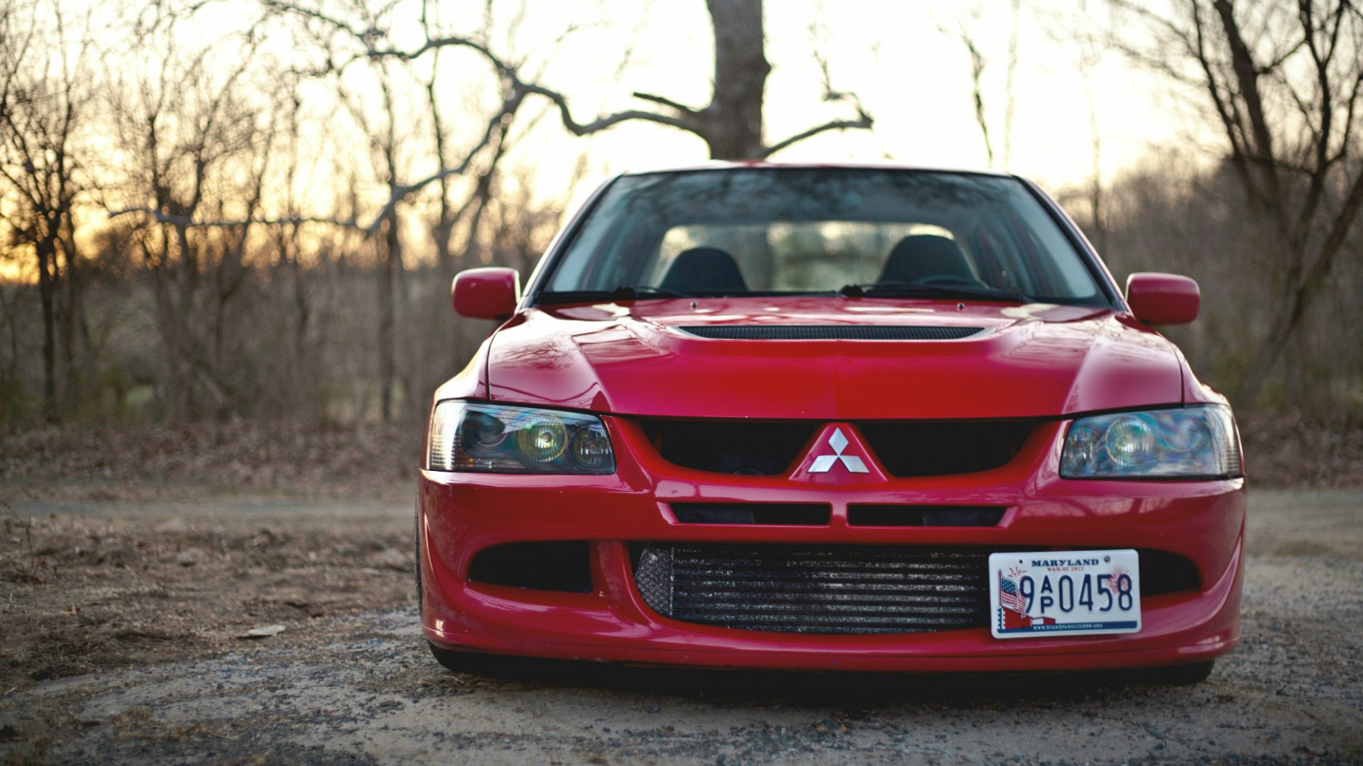 Mitsubishi Lancer Evolution 9 оранжевый