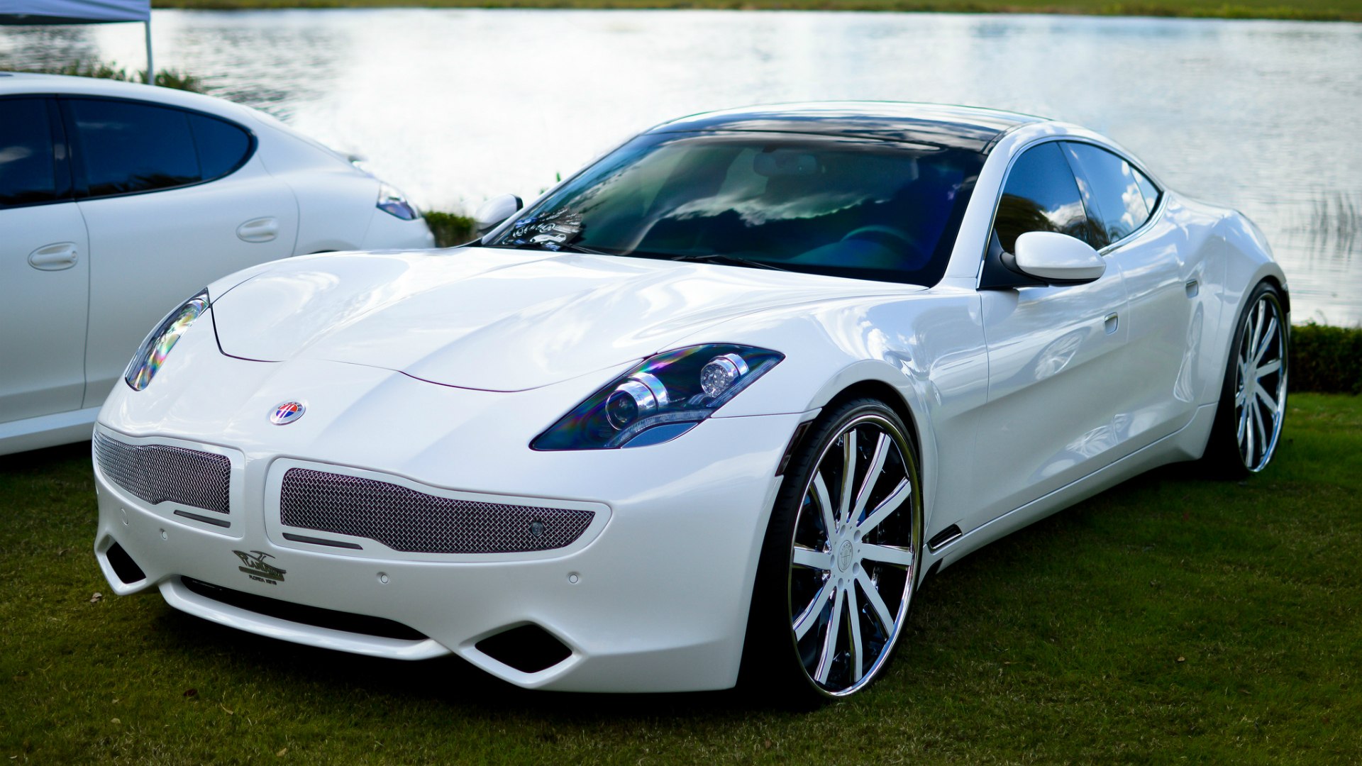 Chrome Fisker Karma