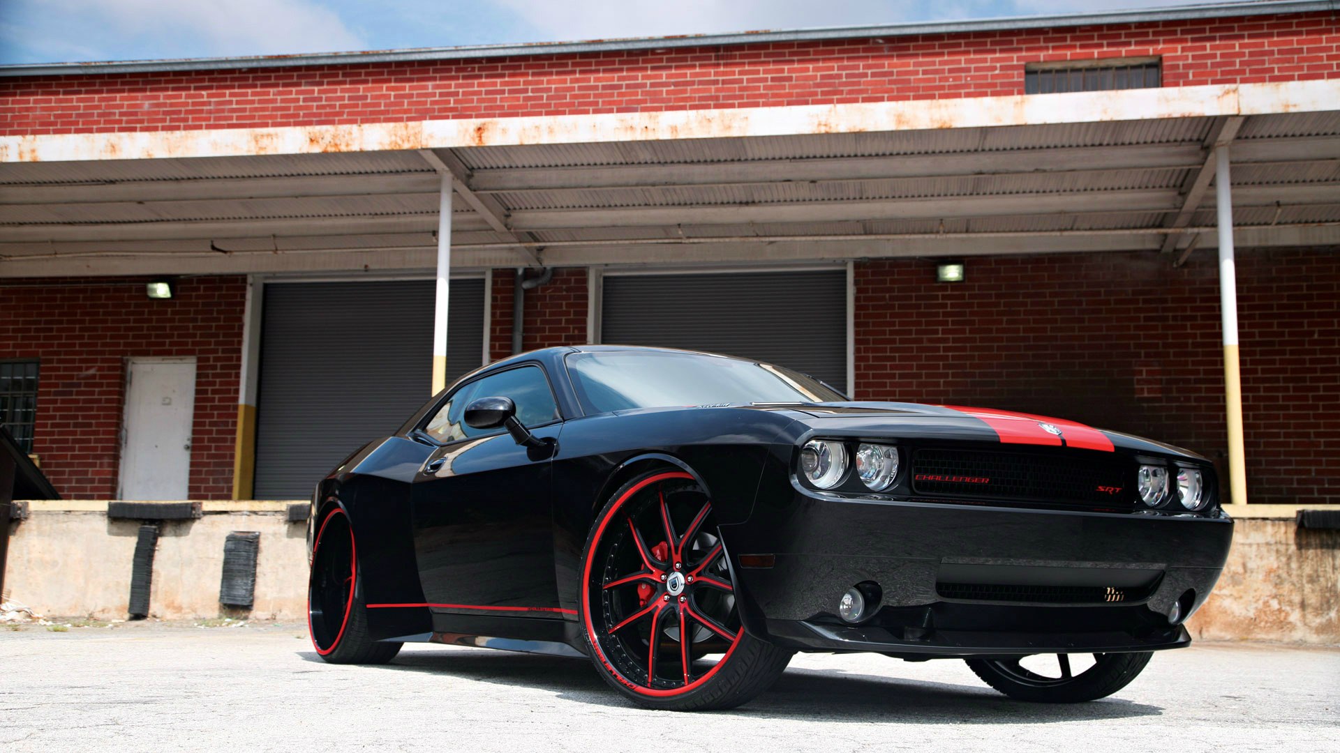 Dodge Challenger srt8 Red Black