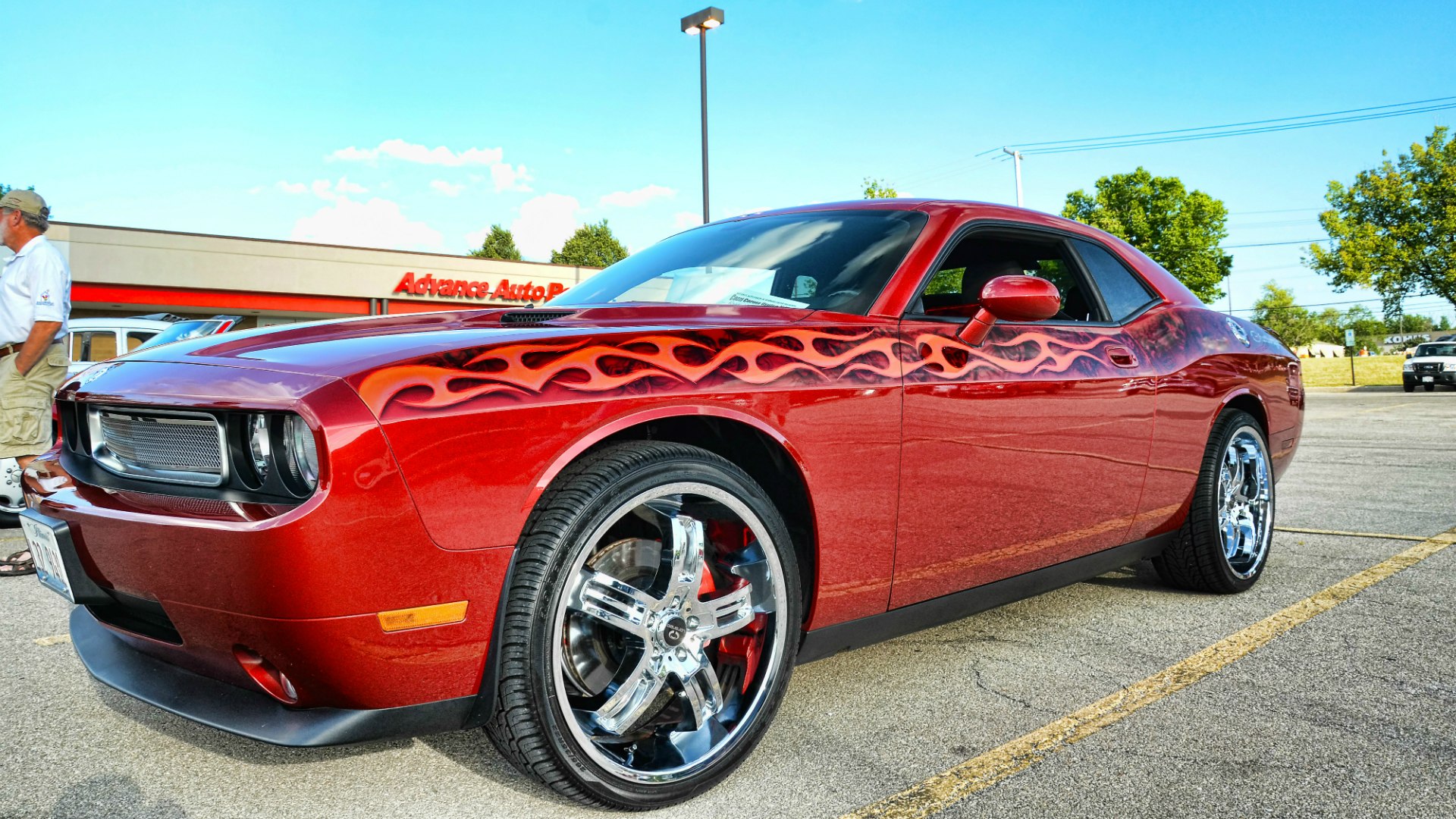 Обои на айфон dodge challenger