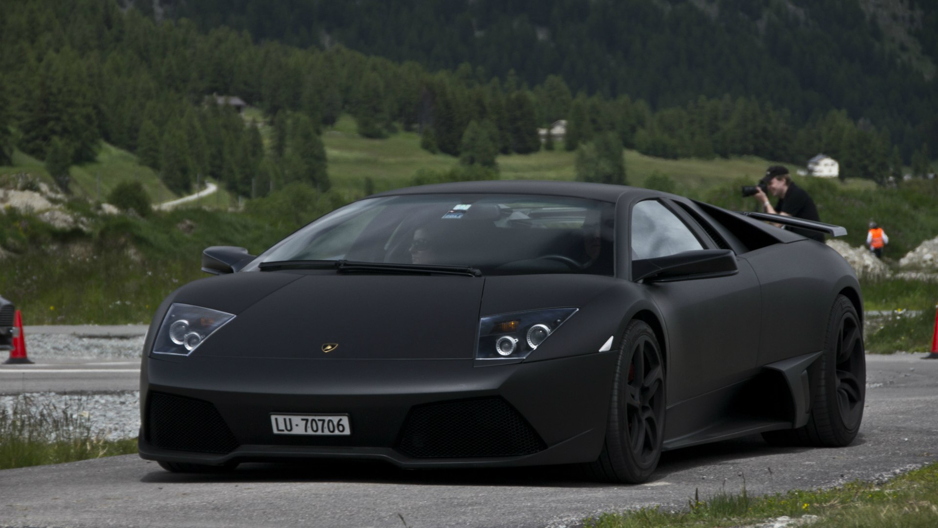 Matte Black Lamborghini Murcielago