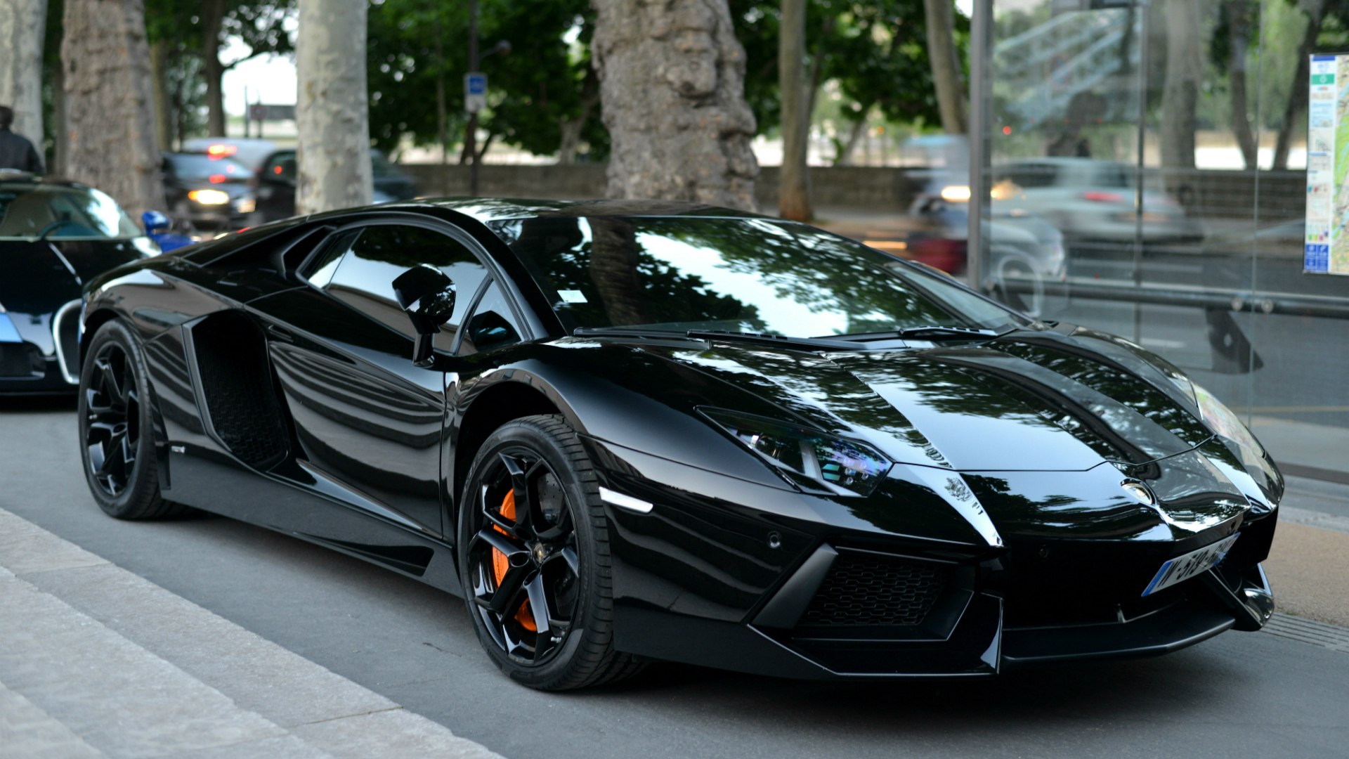 Lamborghini Aventador lp700 4 Black Wallpaper