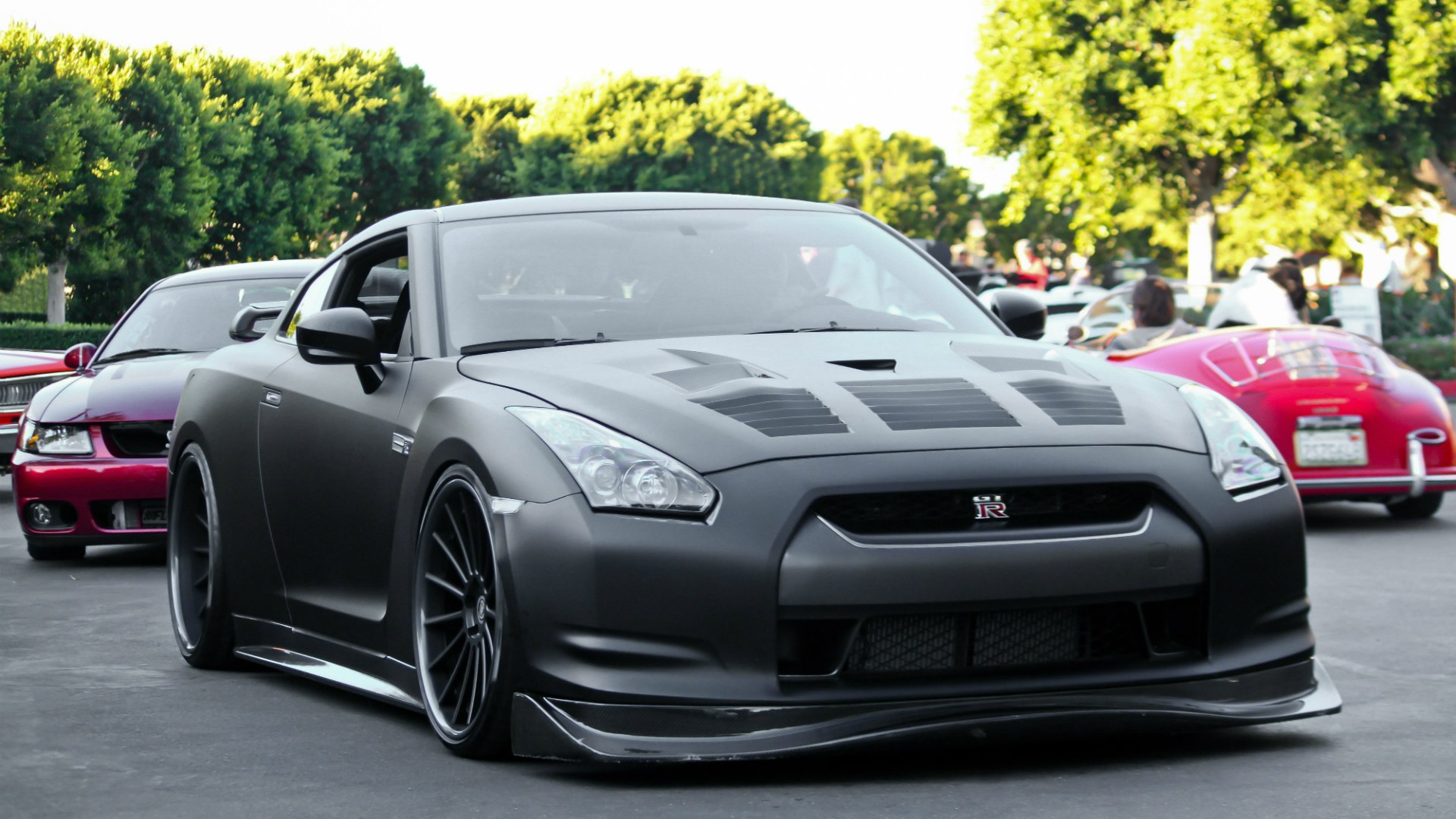 Nissan GTR 35 Black 4k