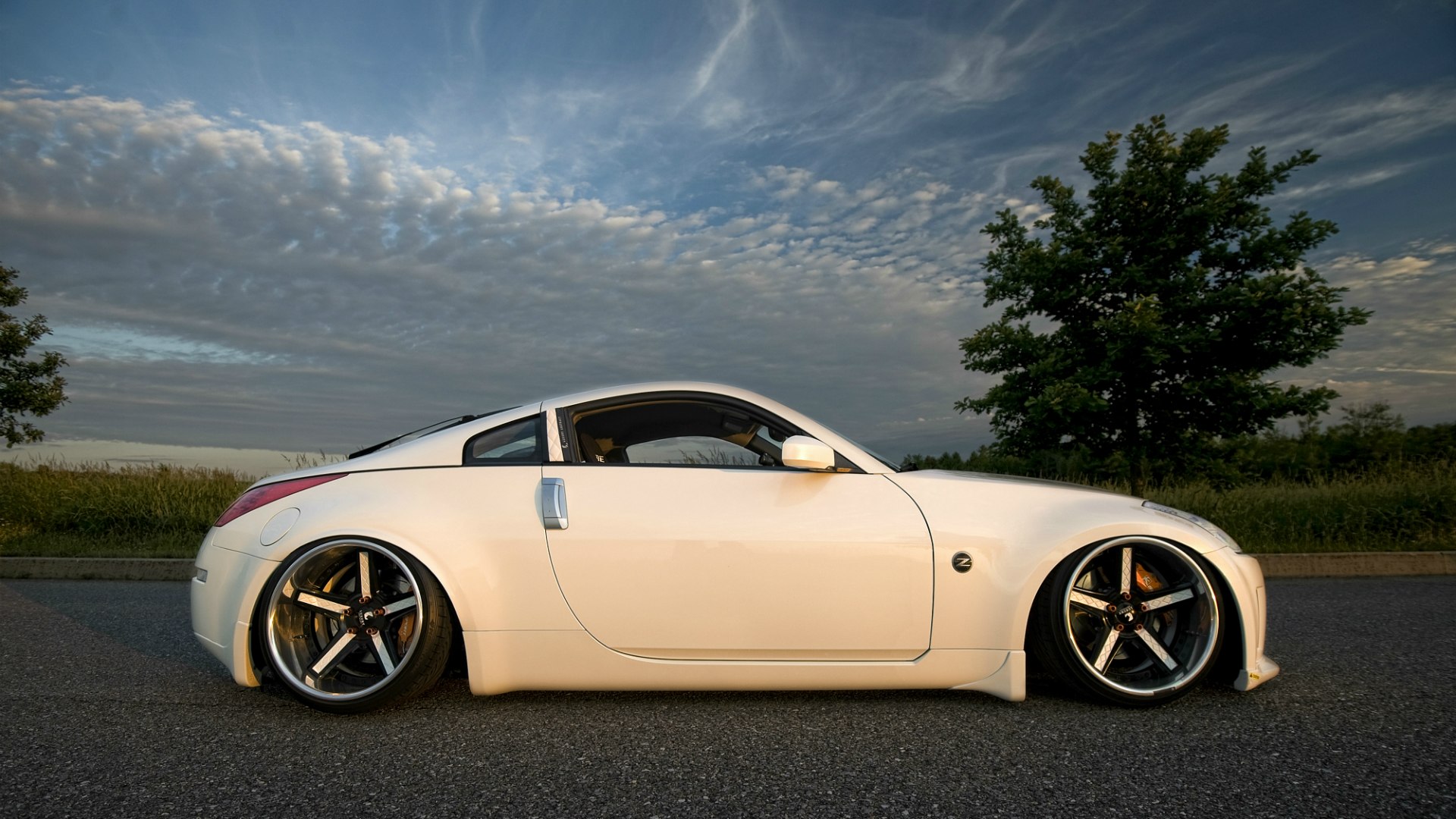 Обои дрифт Nissan 350z