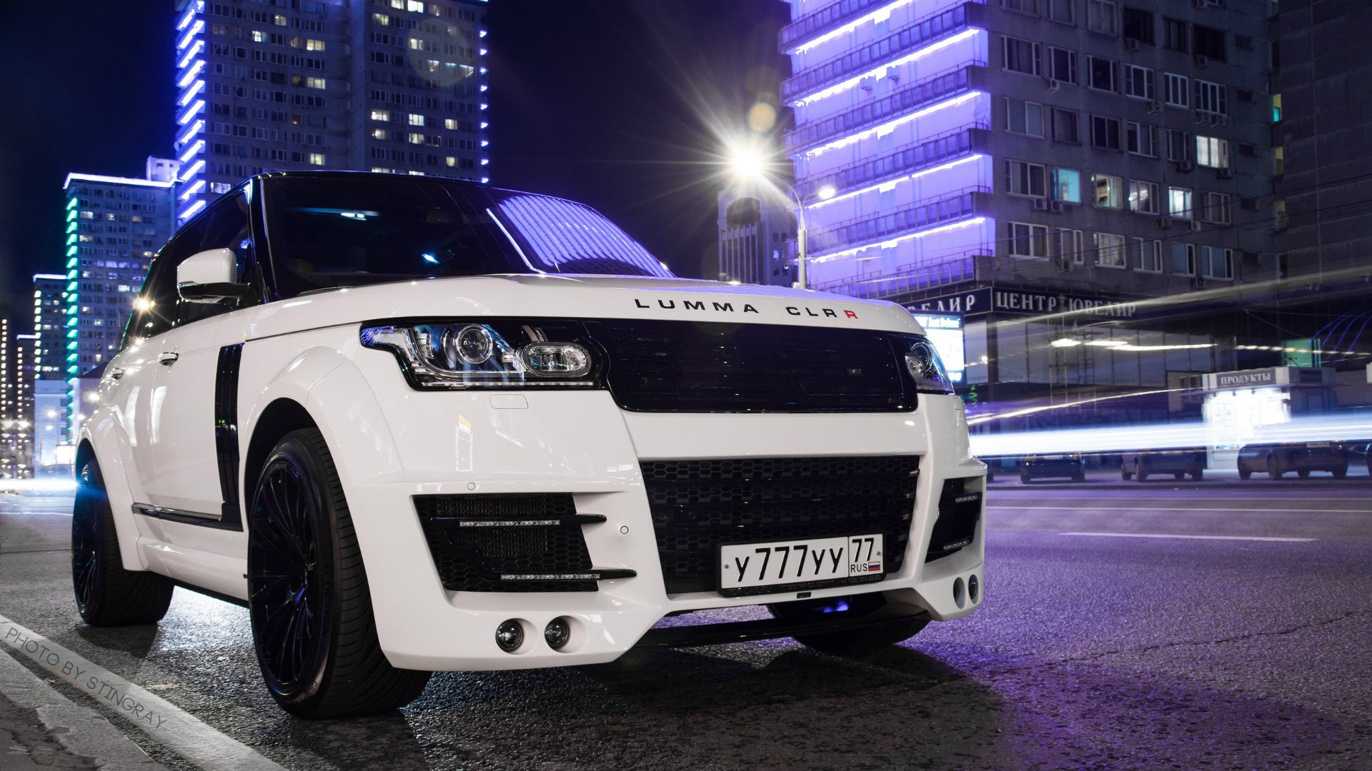 Range Rover Sport 2011 салон ночью