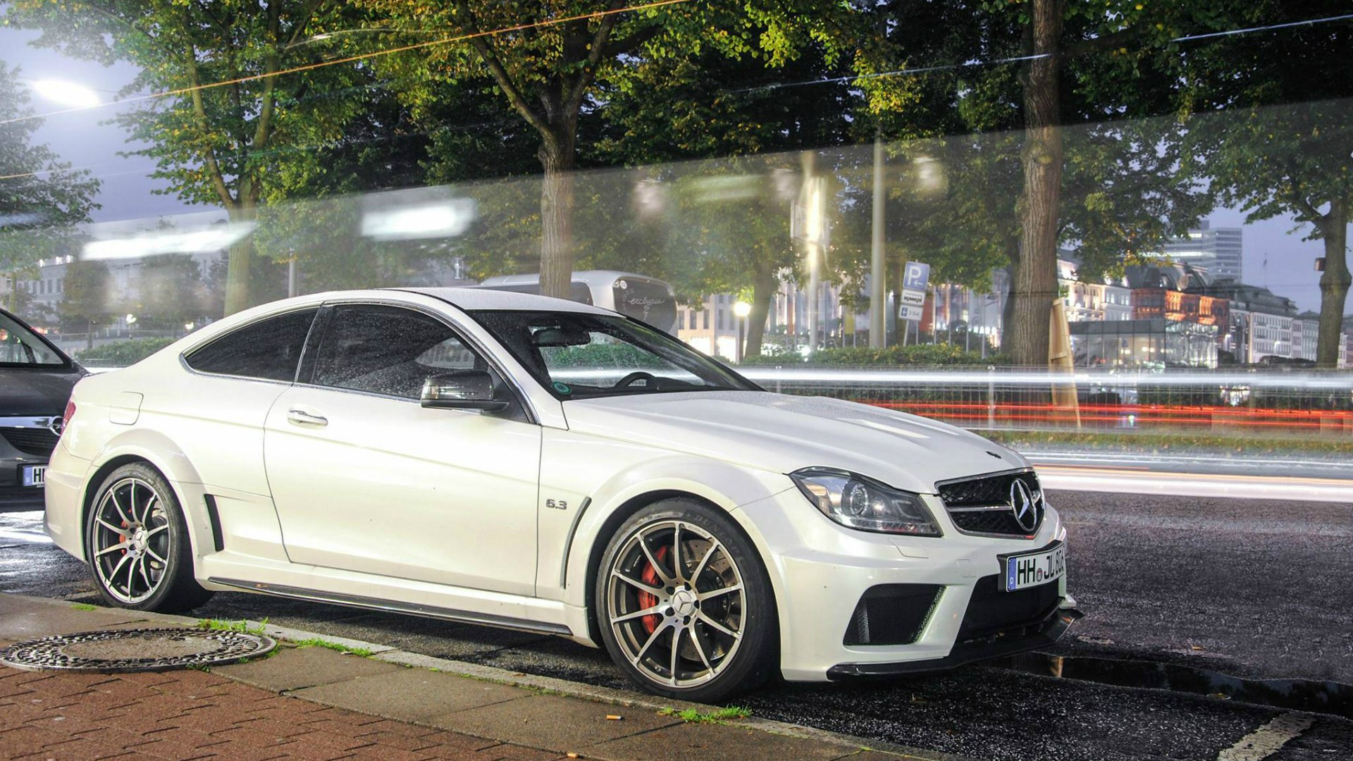 Mercedes Benz c63 AMG Black 1920С…1080