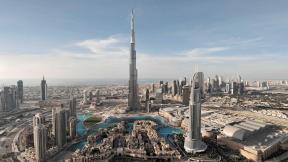 ОАЭ, Дубай, небоскрёбы, с высоты
