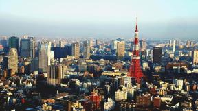 Япония, Токио, небоскрёбы, с высоты