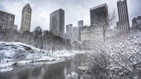 США, Нью-Йорк, зима