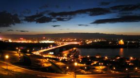 Нижний Новгород, Россия, мост, вечер