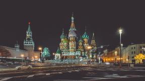Россия, Москва, собор, кремль, вечер, вечерний город