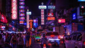 Таиланд, Бангкок, чайна-таун, вечерний город