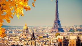 Эйфелева башня, Париж, Франция, осень
