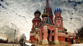 Россия, Москва, небо, собор