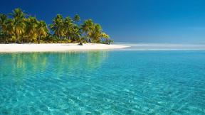 море, пальмы, пляж, лазурное море