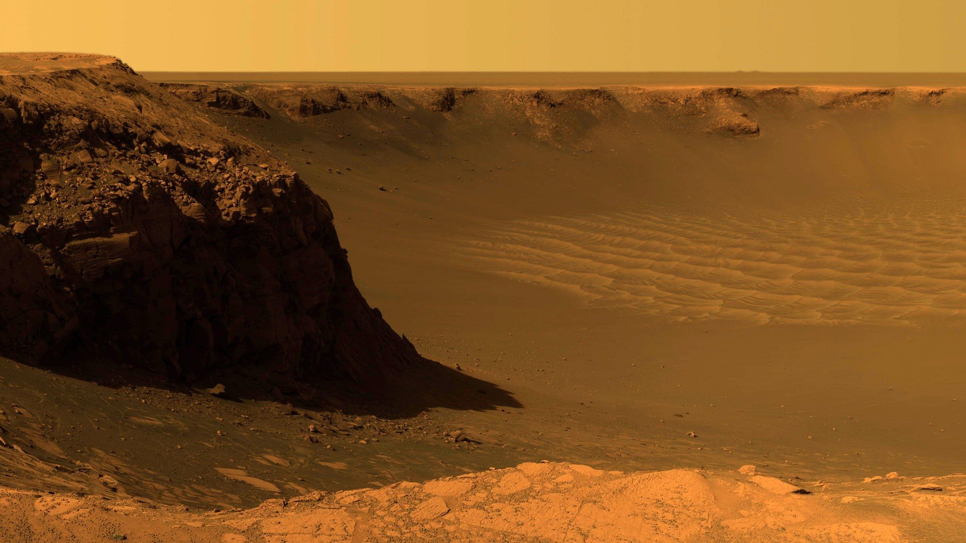 Марс поверхность планеты с марсоходом